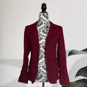 aritzia talula maroon kent blazer